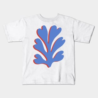 Matisse Inspired - cut out red and blue 2 Kids T-Shirt